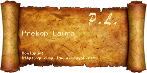 Prekop Laura névjegykártya